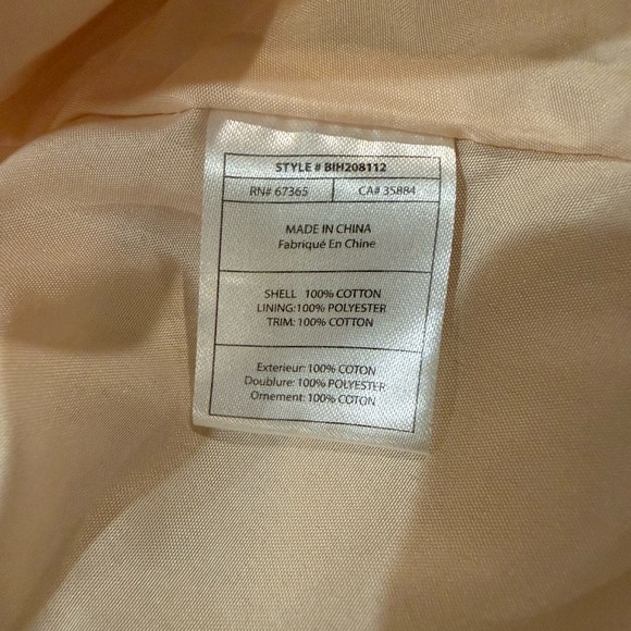 NWT BB Dakota Peach Embroidered Fit & Flare Dress Size 6 - Picture 5 of 5